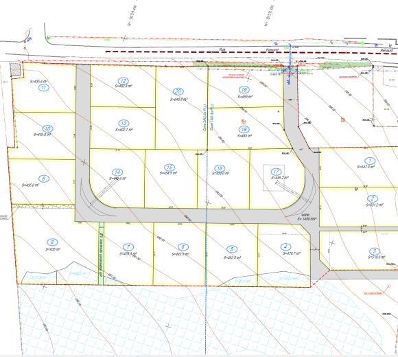 image avec différents lots de terrains